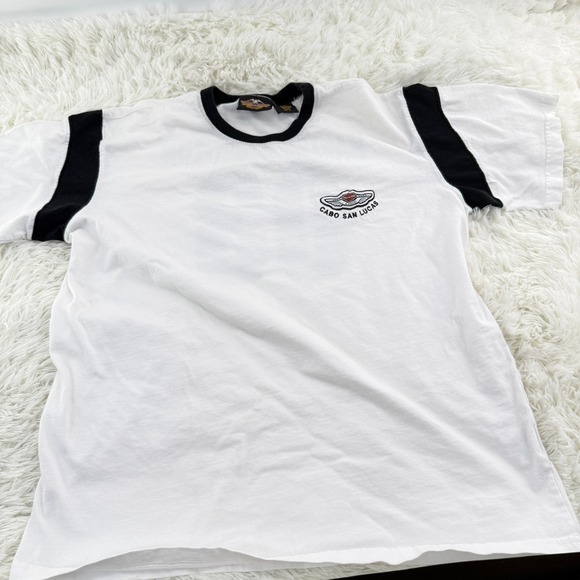 Harley‎ Davidson Cabo San Lucas Graphic Tee 2003 Vintage Large T-Shirt Bikercore - Picture 1 of 13